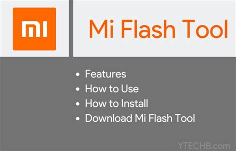 xiaomi mi flash tool.